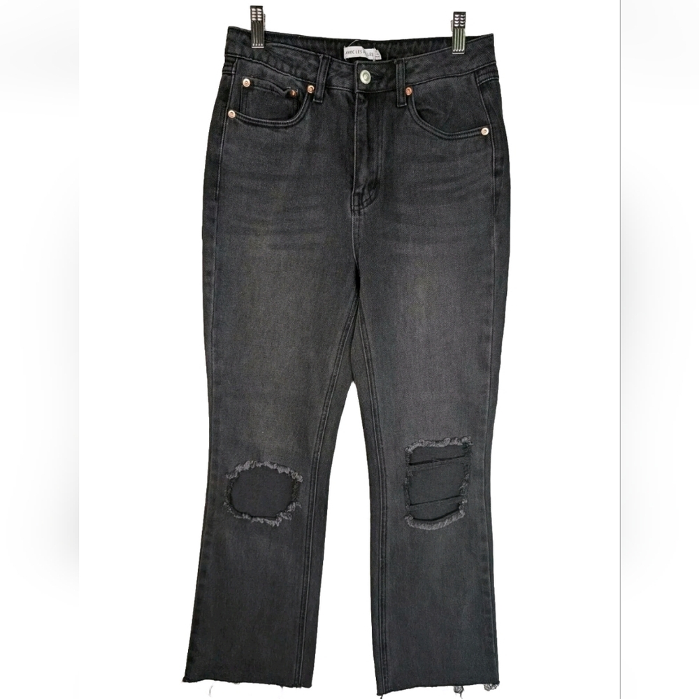 Avec Les Filles High Rise Kick Flare Crop